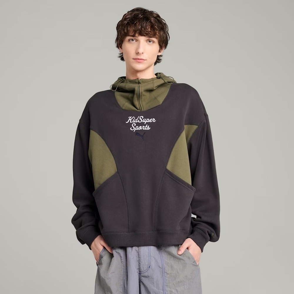 NEW Puma x Kidsuper Progressive hoodie sweatshirt dark coal Men's Size Small